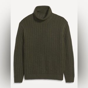 NWT Old Navy Mens Large Sweater Loose Textured-Knit Turtleneck Heritage …